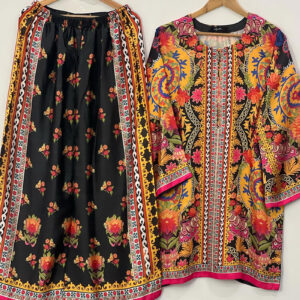 নিউ ডিজিটাল প্রিন্টেড দুবাই চেরি ড্রেস