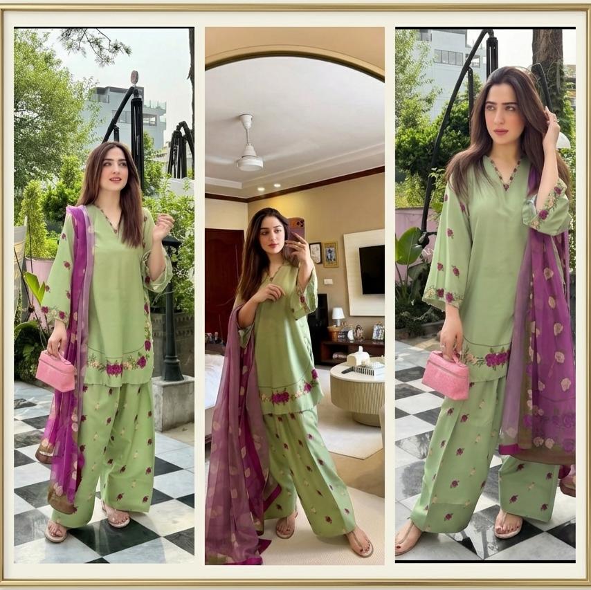 3-piece stitched set